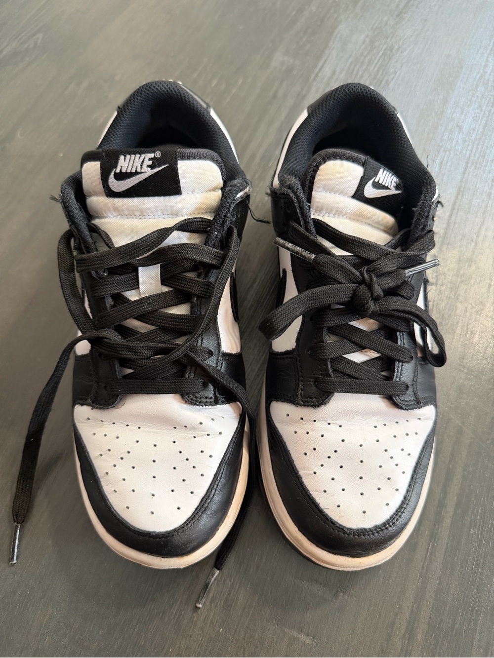Nike Dunk Low Black White Women’s Size 8